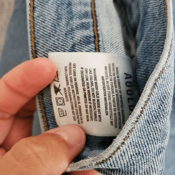 Agolde Women's Nico High Rise Raw Hem Slim Jean Style A093D-3002 Destressed 29 - Picture 10 of 11